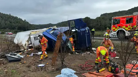 Accidente de camión en Alzira Accidente de camión en Alzira