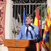 El alcalde de la Vila, Marcos Zaragoza, el pasado octubre cuando anunció una reestructuración de la Policía Local