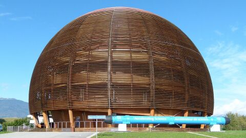 Sede del CERN (Organizaci&oacute;n Europea para la Investigaci&oacute;n Nuclear) en Suiza