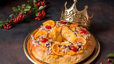 Imagen de recurso de un roscón de Reyes Imagen de recurso de un roscón de Reyes
