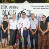 El alcalde de Dolores, Joaquín Hernández (en el centro) durante la celebración de FEGADO 2024