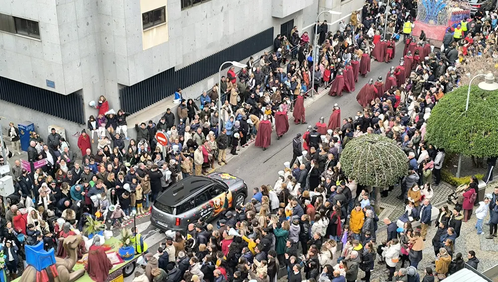 Imagen de la zona de San Pedro por donde pasó la cabalgata Imagen de la zona de San Pedro por donde pasó la cabalgata