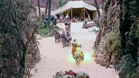 Figuras en una de las escenas del belén municipal de 2024. Figuras en una de las escenas del belén municipal de 2024.