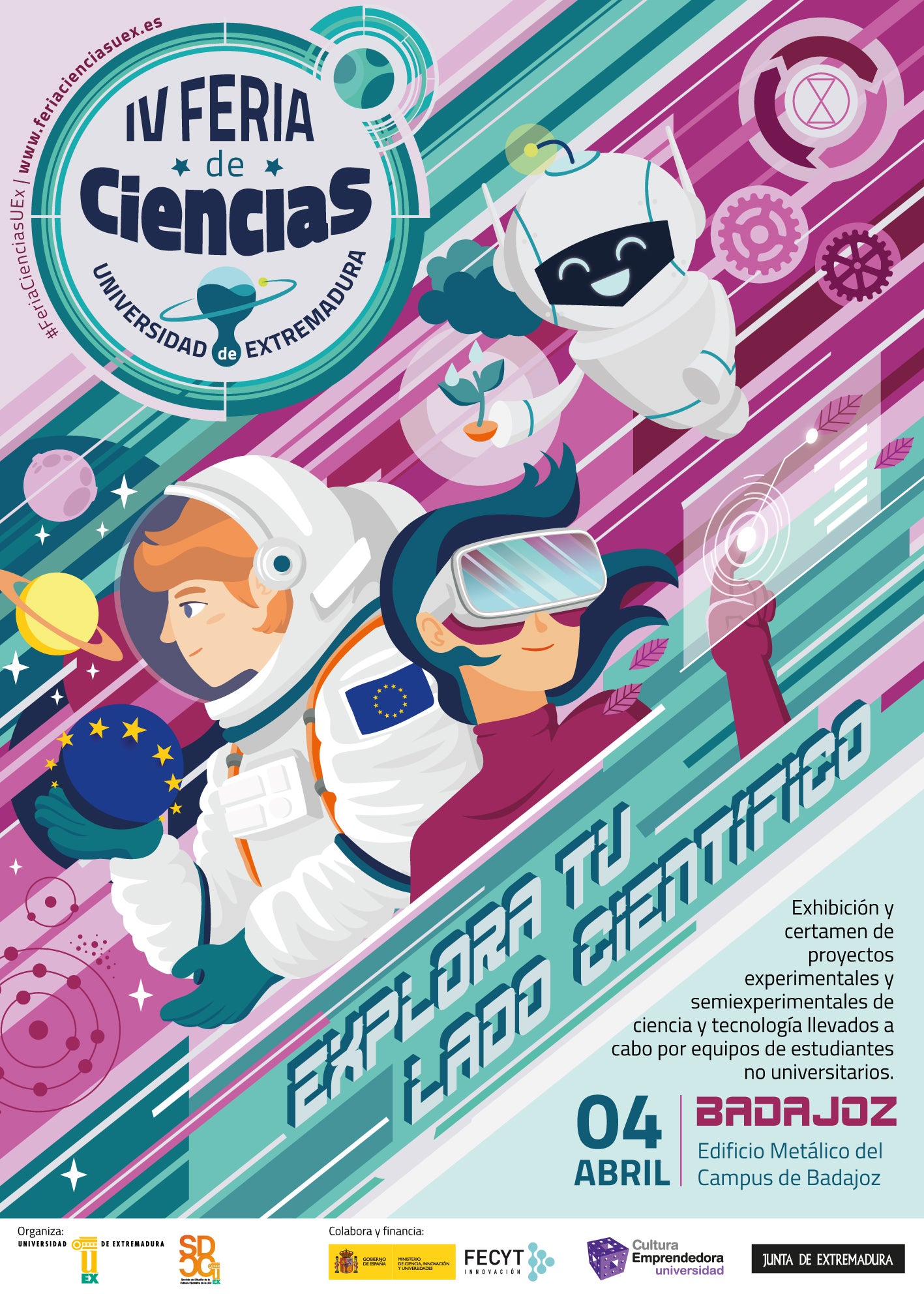 La IV Feria de Ciencias de la UEx se celebrará en Badajoz el próximo mes de abril La IV Feria de Ciencias de la UEx se celebrará en Badajoz el próximo mes de abril