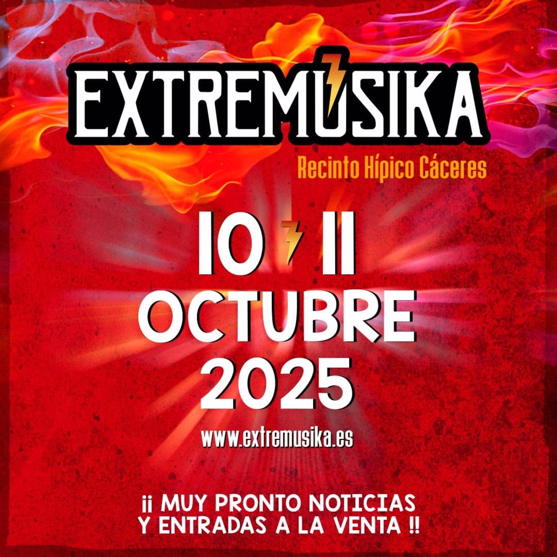 El festival Extremúsika de Cáceres vuelve este año en octubre con dos días de conciertos El festival Extremúsika de Cáceres vuelve este año en octubre con dos días de conciertos