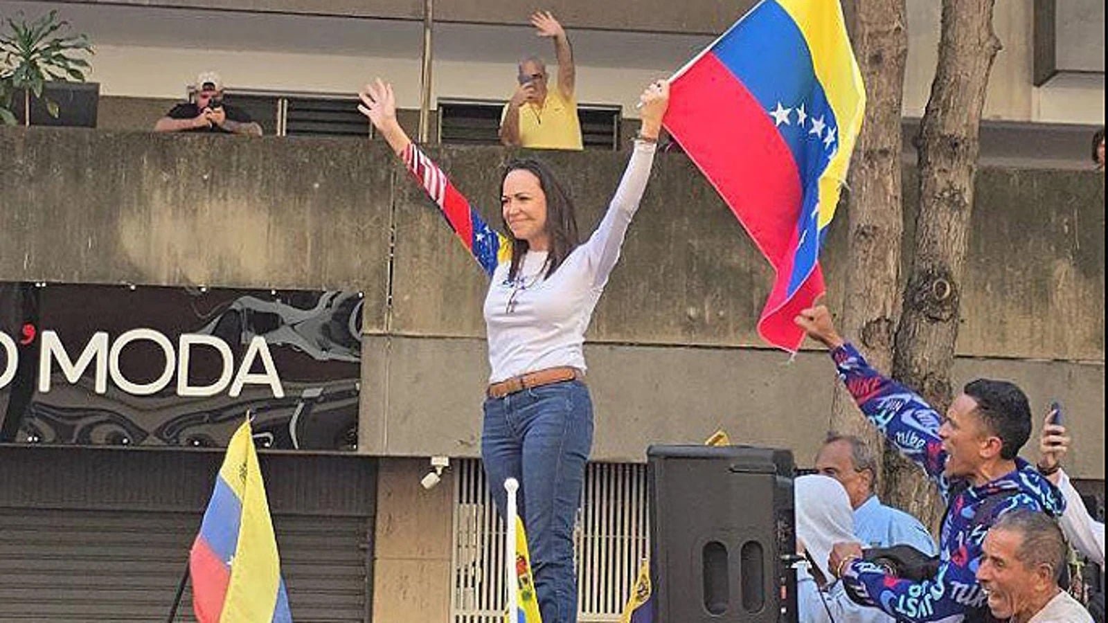 María Corina Machado, premiada con el Nobel de la Paz de 2025. María Corina Machado, premiada con el Nobel de la Paz de 2025.