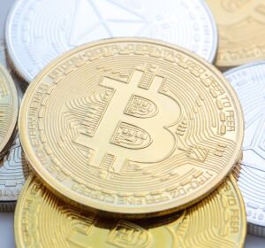 Bitcoin en una foto de archivo