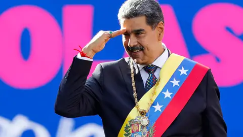 Nicolás Maduro durante su toma de posesión este viernes en Caracas (Venezuela). Nicolás Maduro durante su toma de posesión este viernes en Caracas (Venezuela).