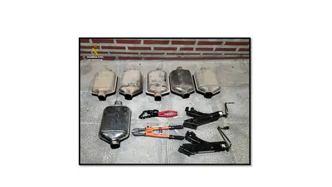 Catalizadores aprehendidos por la Guardia Civil de Ciudad Real Catalizadores aprehendidos por la Guardia Civil de Ciudad Real