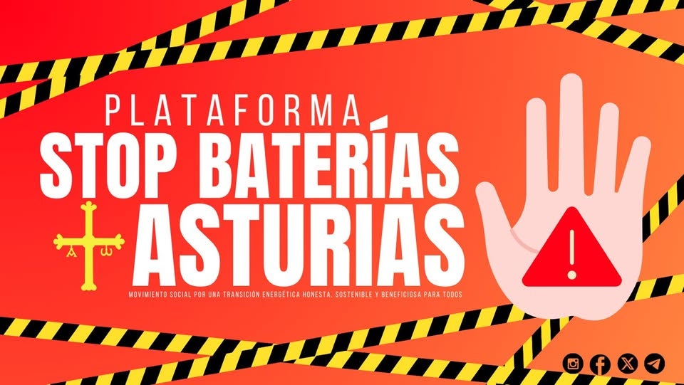 Hablamos con Carlos Mañes, portavoz de la Plataforma Stop Parques de Baterías Asturias Hablamos con Carlos Mañes, portavoz de la Plataforma Stop Parques de Baterías Asturias