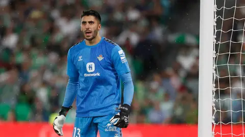 Rui Silva, en un partido con el Betis. Rui Silva, en un partido con el Betis.