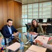 La consellera de Justicia, Nuria Martínez, se reúne con el alcalde de Sagunto, Darío Moreno, con motivo de la futura Ciudad de la Justicia de Sagunto