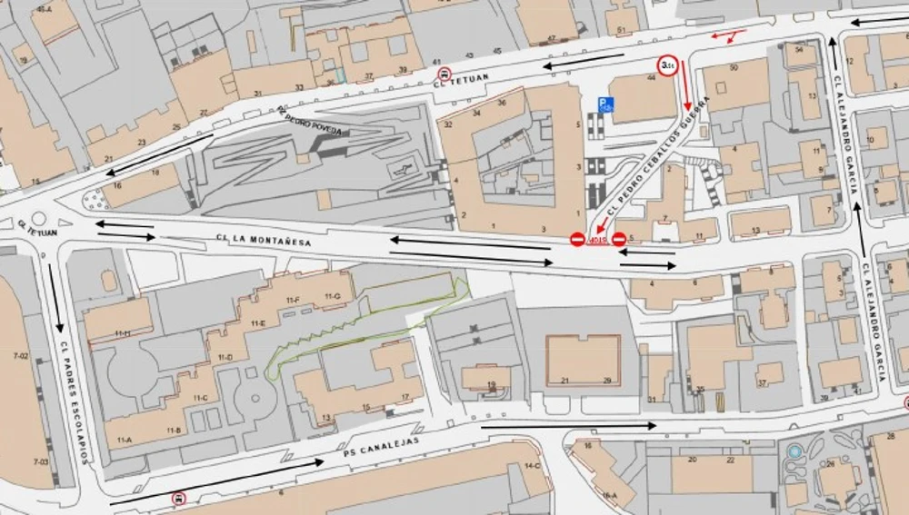 Mapa de cómo quedará el tráfico en esta zona de Santander Mapa de cómo quedará el tráfico en esta zona de Santander
