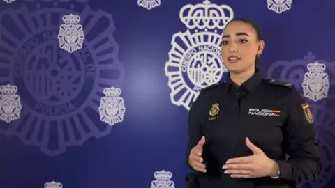 La Portavoz de la Policía Nacional, Celia Peláez con los detalles de la operación La Portavoz de la Policía Nacional, Celia Peláez con los detalles de la operación