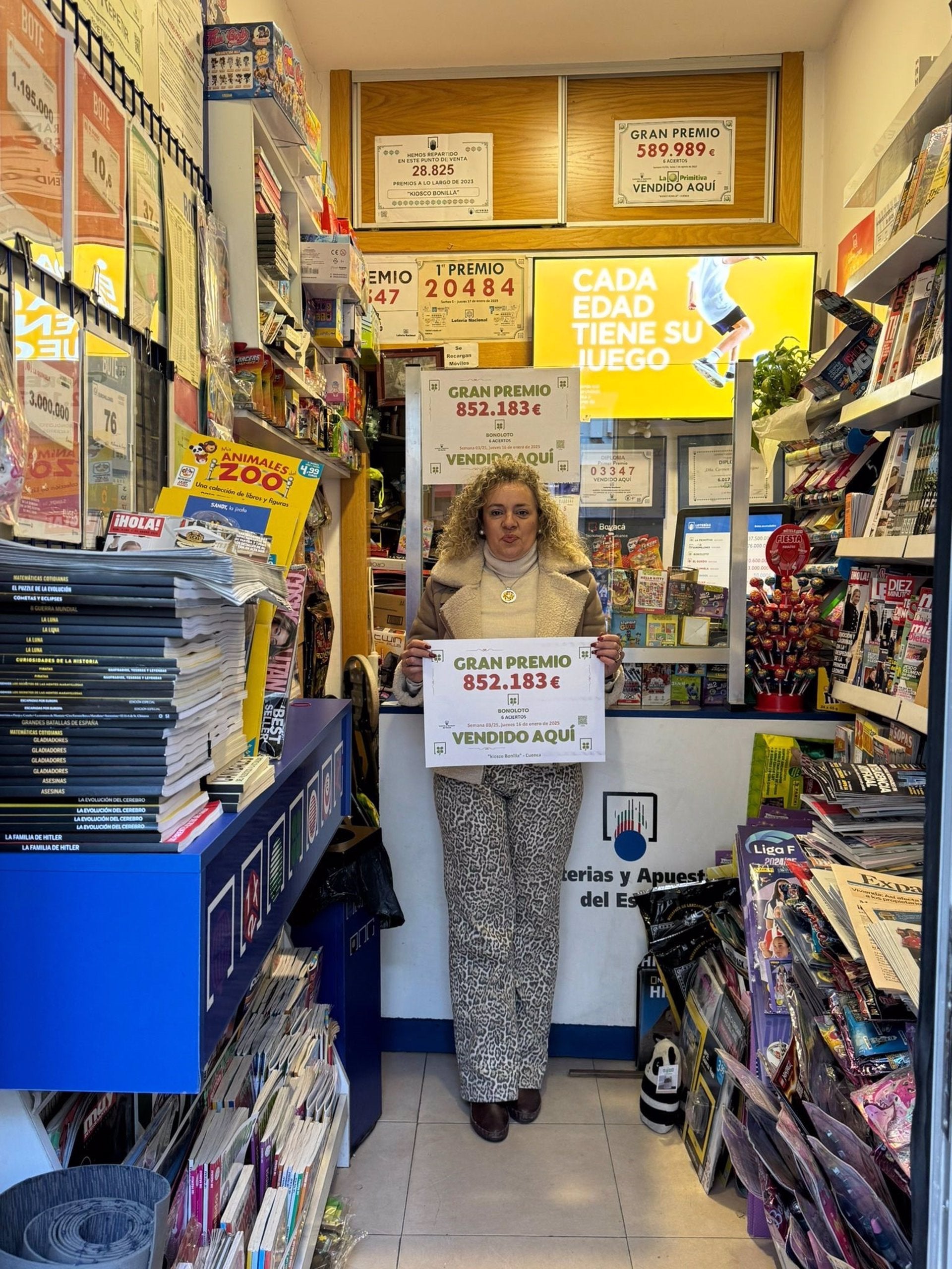 Un hombre conquense, de mediana edad, el afortunado de la Bonoloto con casi un millón de euros Un hombre conquense, de mediana edad, el afortunado de la Bonoloto con casi un millón de euros