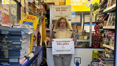 El billete de la Bonoloto fue sellado en el quiosco Bonilla, en la calle Carretería de la ciudad El billete de la Bonoloto fue sellado en el quiosco Bonilla, en la calle Carretería de la ciudad