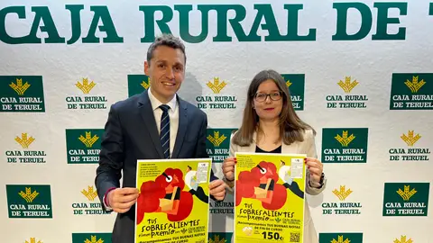 Carlos García y Sandra Martínez, del departamento de Desarrollo de Negocio de Caja Rural de Teruel CAJA RURAL