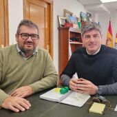 Marcos Zaragoza y Miguel Felipe Solbes, reunión subvención Ayuntamiento
