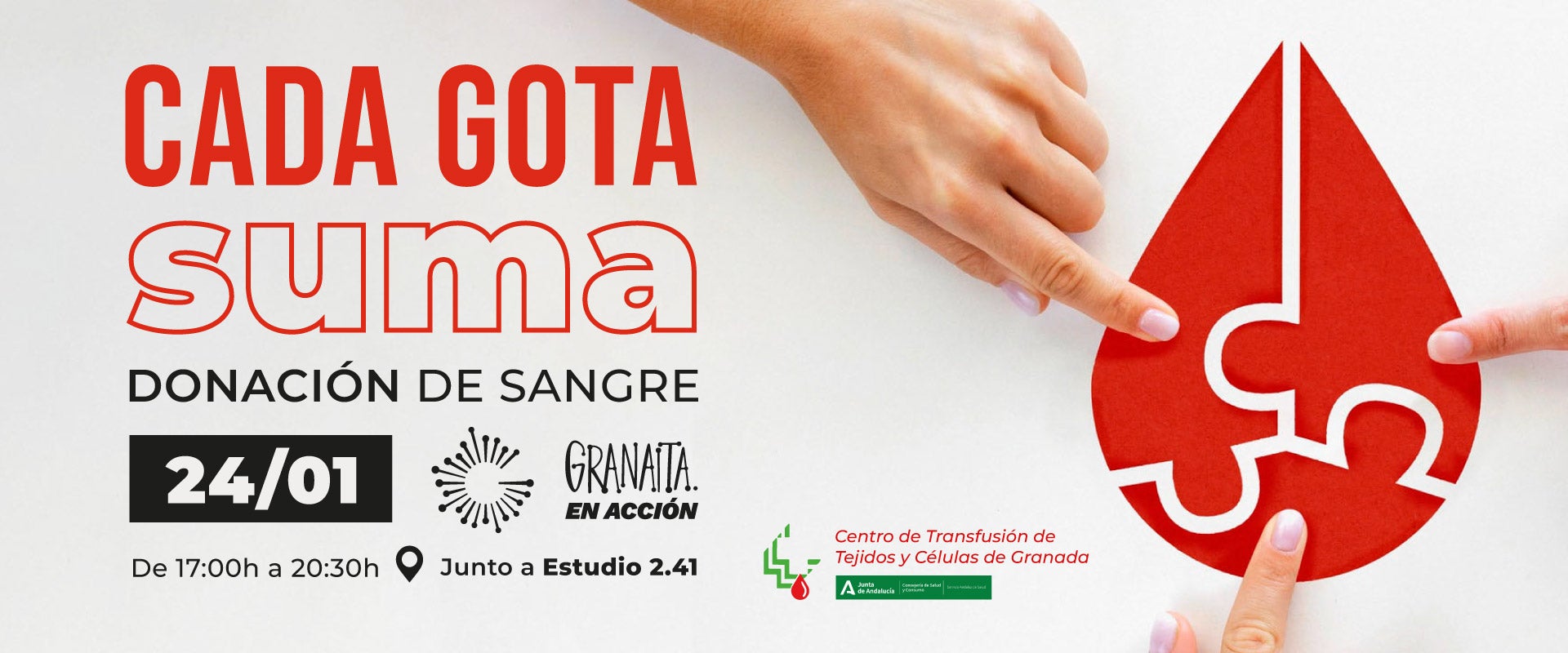 Granaita acoge la campaña de donación de sangre "Cada Gota Suma" este viernes Granaita acoge la campaña de donación de sangre "Cada Gota Suma" este viernes