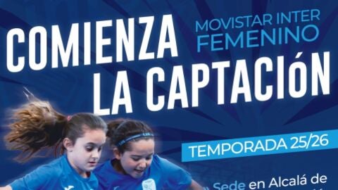 Cartel de la campa&ntilde;a de captaci&oacute;n del Club Movistar Inter FS