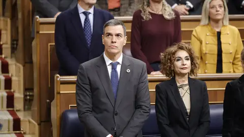 Pedro Sánchez y María Jesús Montero en el Congreso de los Diputados Pedro Sánchez y María Jesús Montero en el Congreso de los Diputados