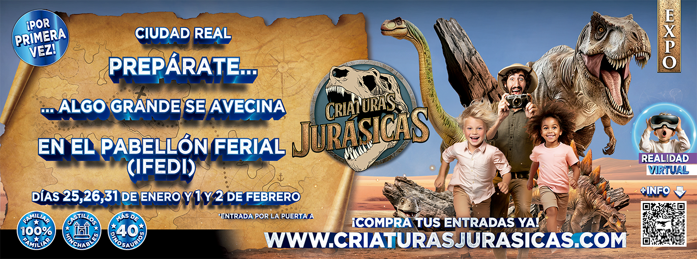 Llega a Ciudad Real la Exposición 'Criaturas Jurásicas' Llega a Ciudad Real la Exposición 'Criaturas Jurásicas'