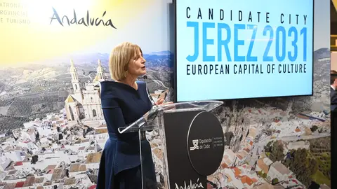 María José García Pelayo, durante la presentación en Madrid María José García Pelayo, durante la presentación en Madrid