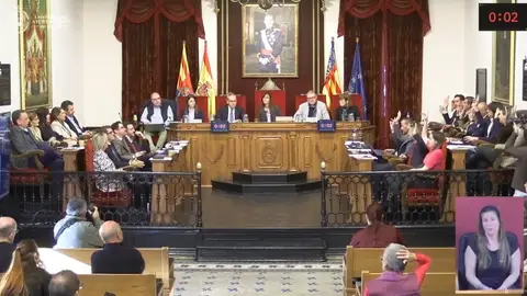 Pleno municipal del Ayuntamiento de Elche del mes de enero. Pleno municipal del Ayuntamiento de Elche del mes de enero.
