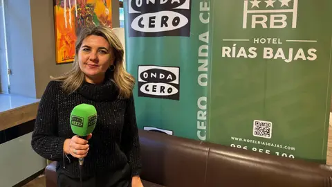 Lina Garrido, vicepresidenta del Salgueiriños CF Encuentros Hotel Rías Bajas