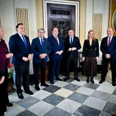 Foto de familia en el Ayuntamiento de Cádiz Foto de familia en el Ayuntamiento de Cádiz