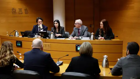 La presidenta de la comisión, Miriam Turiel (2i), en las Cortes Valencianas durante la constitución de la misma este 27 de enero La presidenta de la comisión, Miriam Turiel (2i), en las Cortes Valencianas durante la constitución de la misma este 27 de enero
