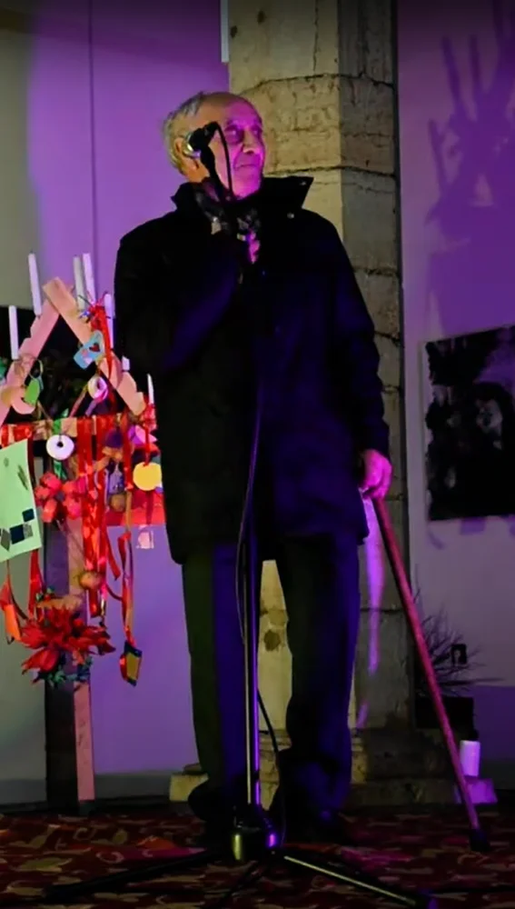 Francisco en una actuación en Grado promovida por Xosé Ambás. Francisco en una actuación en Grado promovida por Xosé Ambás.