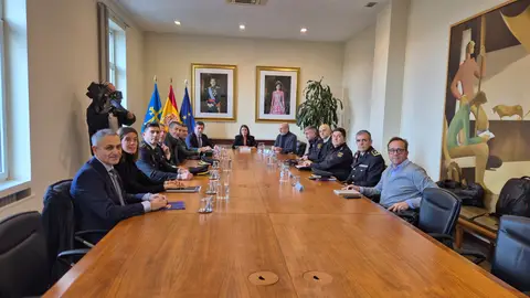 28-01-2025 Reunión en Delegación del Gobierno de Asturias por los problemas en el dispositivo de seguridad del derbi asturiano 28-01-2025 Reunión en Delegación del Gobierno de Asturias por los problemas en el dispositivo de seguridad del derbi asturiano