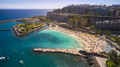 Imagen de una playa de las Islas Canarias Imagen de una playa de las Islas Canarias