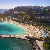 Imagen de una playa de las Islas Canarias Imagen de una playa de las Islas Canarias