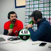 Josep Franch, jugador del Insolac Caja 87, y José Manuel Jiménez.