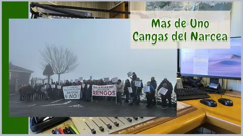 Concentración de vecinos en Veigalapiedra Concentración de vecinos en Veigalapiedra