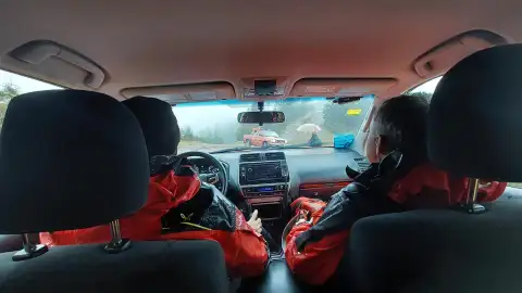 Rescatado un corredor de trail con una lesión de rodilla en un monte de Los Corrales Rescatado un corredor de trail con una lesión de rodilla en un monte de Los Corrales