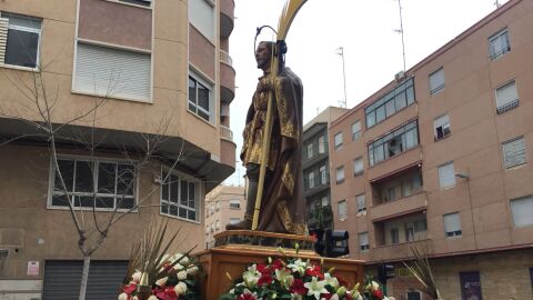 Imagen de archivo de la procesi&oacute;n con la imagen de San Agat&aacute;ngelo, patr&oacute;n de Elche. 