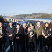 Imagen de la puesta en servicio Palas de Rei-Melide (A-54). Ministerio de Transportes Imagen de la puesta en servicio Palas de Rei-Melide (A-54). Ministerio de Transportes