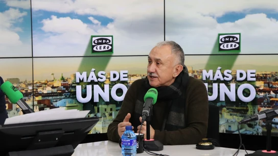 Pepe Álvarez, líder de UGT, en Más de uno Pepe Álvarez, líder de UGT, en Más de uno/ Verónica del Castillo/ ondacero.es