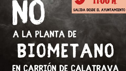 Manifestaci&oacute;n en Carri&oacute;n contra la planta de biometano