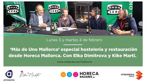 Elka DImitrova y Kike Martí Más de uno Mallorca en Horeca