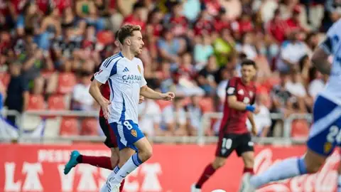 Marc Aguado, con el Real Zaragoza. Marc Aguado, con el Real Zaragoza.