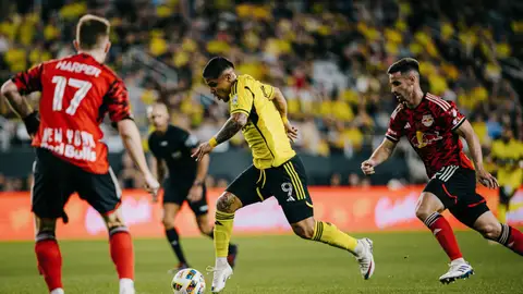 Cucho' Hernández, en un partido con el Columbus Crew. Cucho' Hernández, en un partido con el Columbus Crew.
