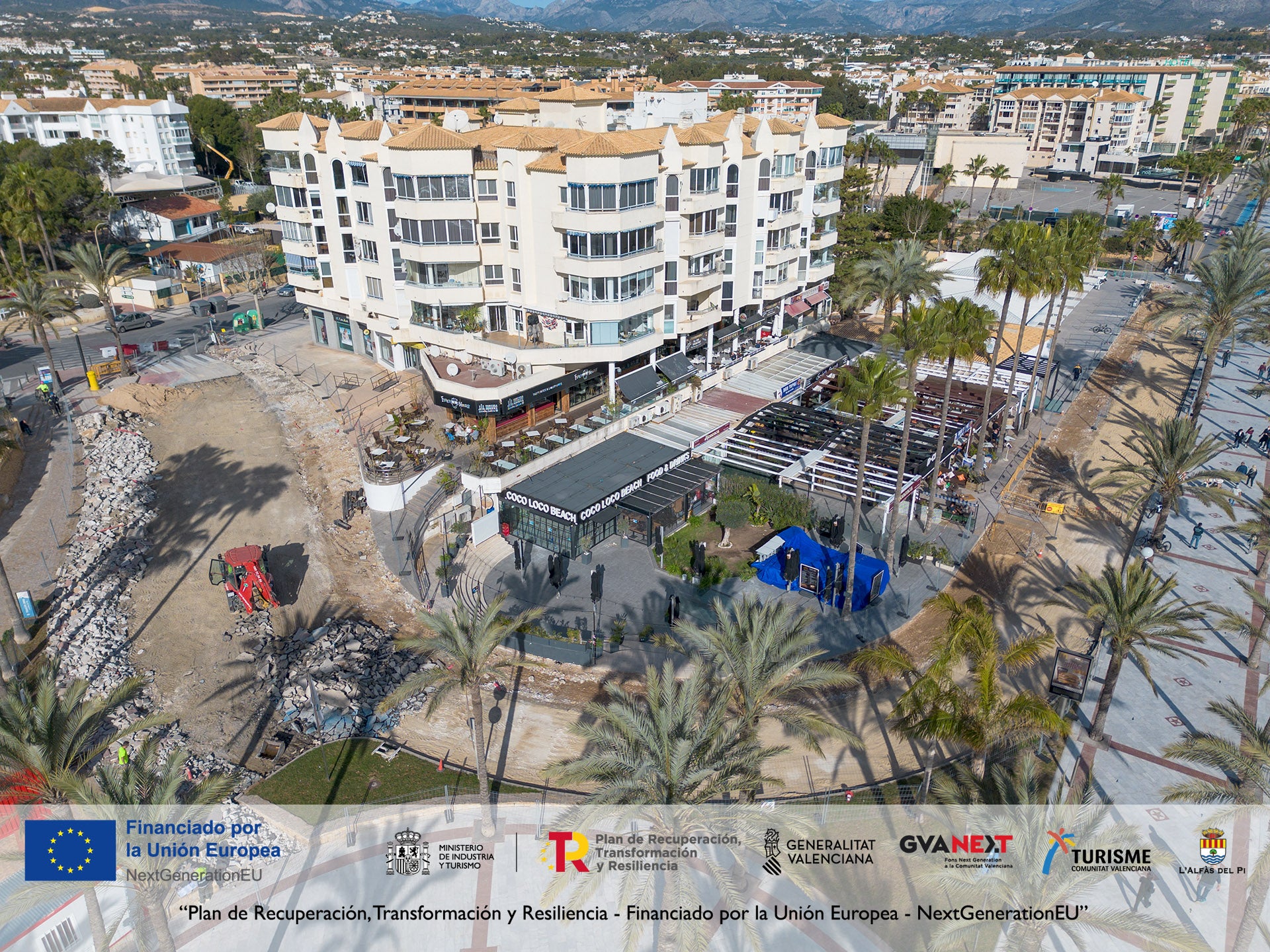 Comienzan las obras de la plataforma única en el Paseo de las Estrellas de l’Alfàs Comienzan las obras de la plataforma única en el Paseo de las Estrellas de l’Alfàs