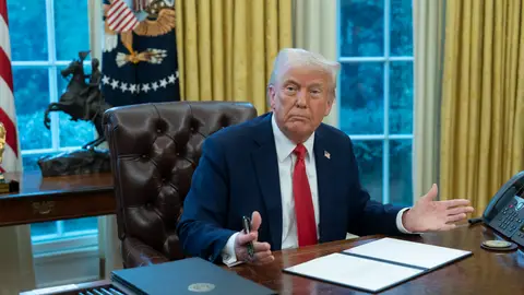 Donald Trump en el Despacho Oval de la Casa Blanca Donald Trump en el Despacho Oval de la Casa Blanca