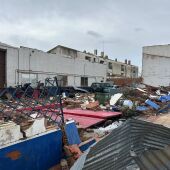 La borrasca "Herminia" dejó numerosos daños materiales en Torre de Juan Abad