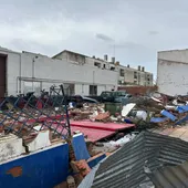 La borrasca "Herminia" dejó numerosos daños materiales en Torre de Juan Abad La borrasca "Herminia" dejó numerosos daños materiales en Torre de Juan Abad