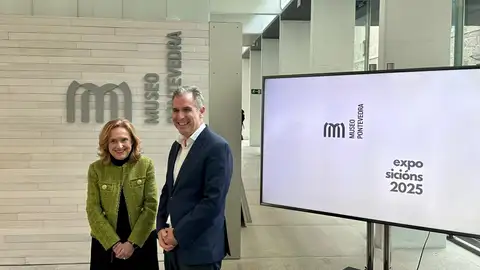 O Museo de Pontevedra presenta a programación para este 2025 A directora do Museo de Pontevedra. Ángeles Tive e o vicepresidenta da institución provincial, Rafa Domínguez